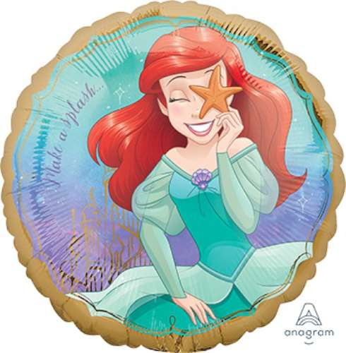 The Little Mermaid Birthday Balloon - Foil - Click Image to Close